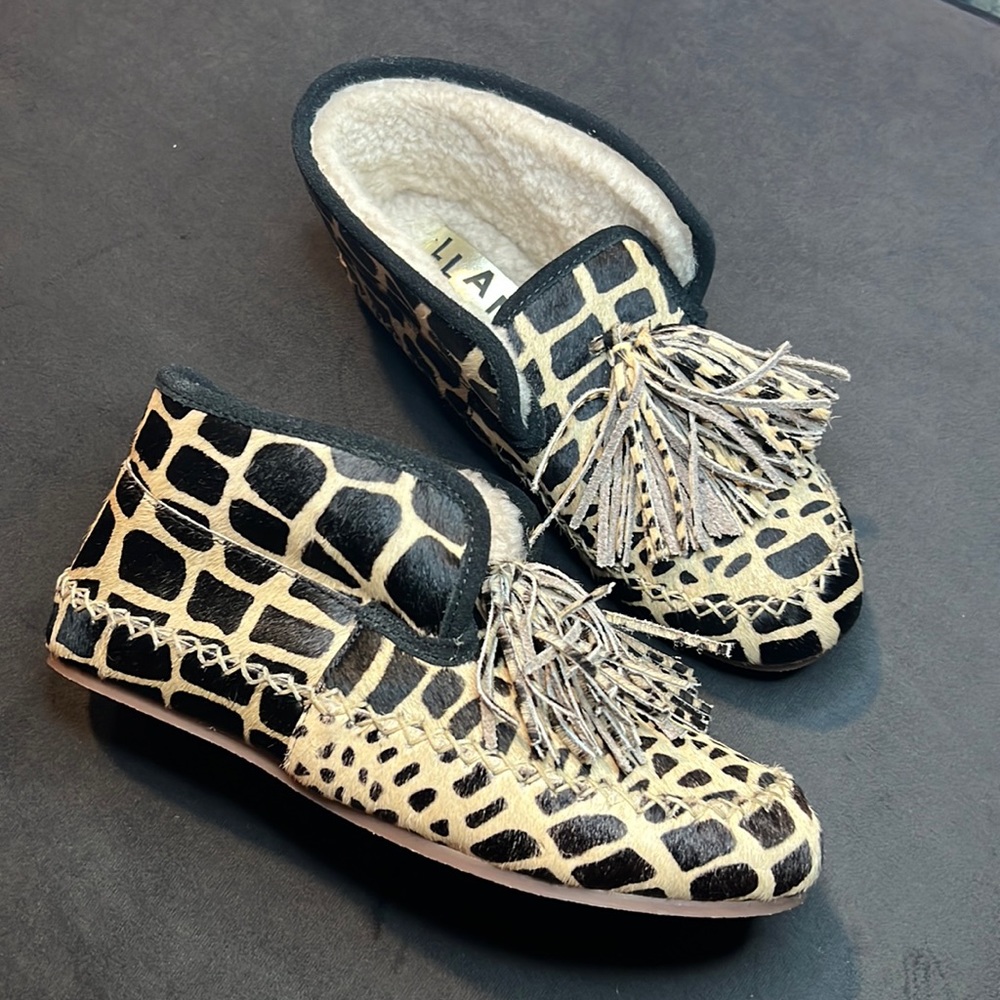 Llani Calf Hair Shearling Moccasin